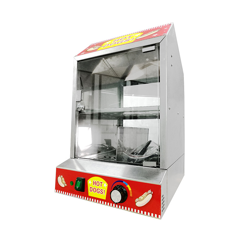 Hot-Dog-Wärmermaschine aus Edelstahl für gewerbliche Küchen