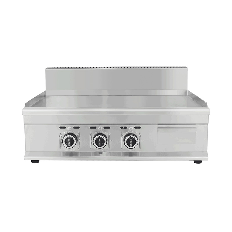 Gewerbliche Grillplatte aus Edelstahl mit Flachplattenmuster für Erdgas/LPG