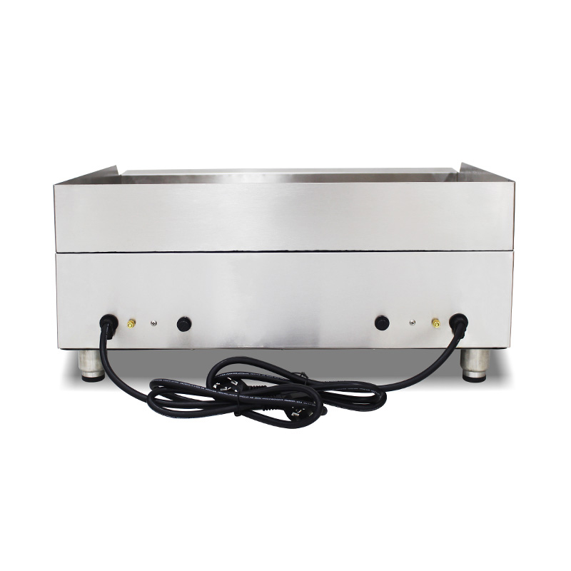 4,4 kW elektrische Grillplatte aus Edelstahl für gewerbliche Küchen