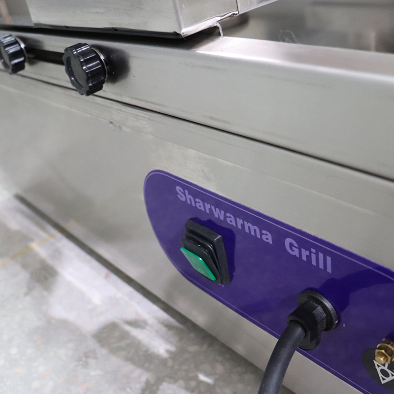 Kommerzielle Erdgas-/LPG-Shawarma-Grill-Küchenmaschine aus Edelstahl