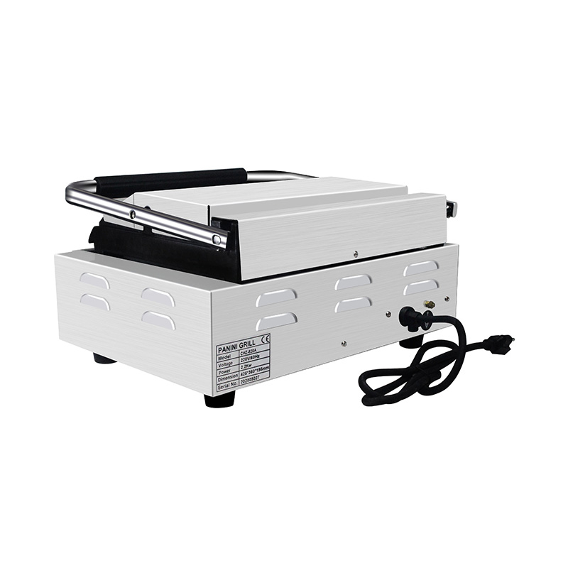 Kommerzielle elektrische Panini-Grill-Küchenmaschine aus Edelstahl