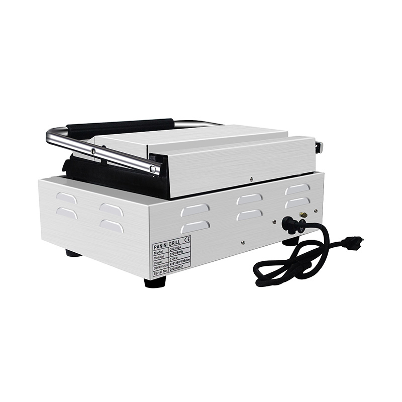 Kommerzielle elektrische Panini-Grill-Küchenmaschine aus Edelstahl