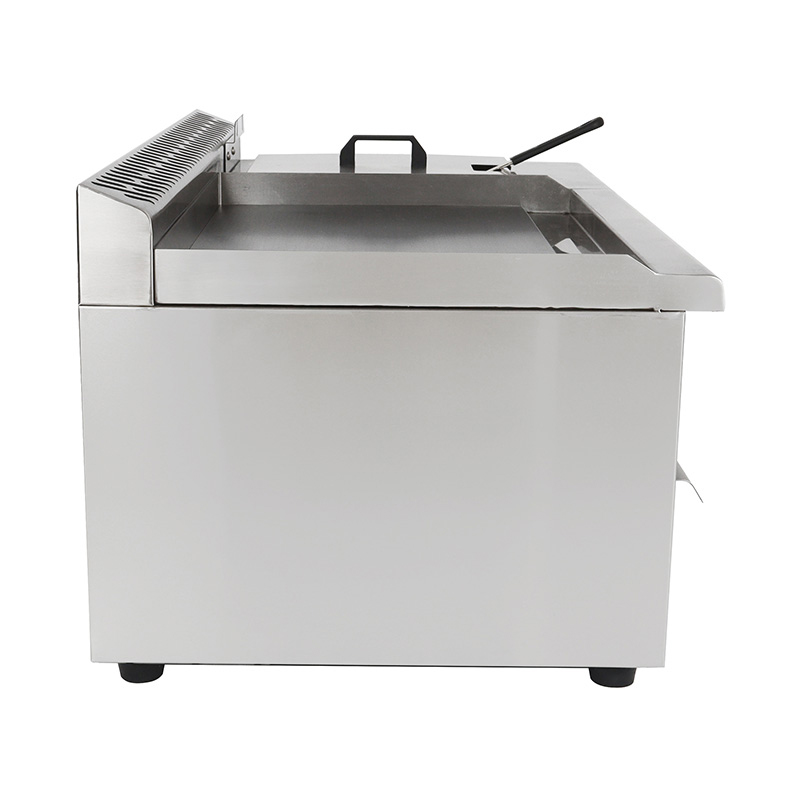 Edelstahl-Erdgas/LPG-Grillplatte für Gewerbeküchen mit Fritteuse