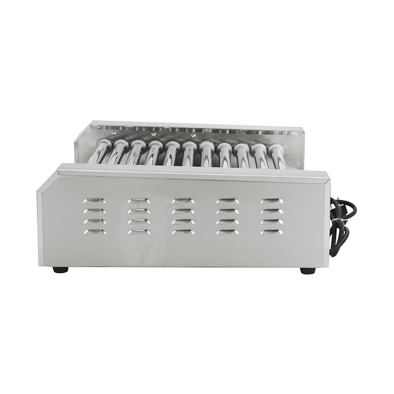 Elektrische Hot-Dog-Roller-Grillmaschine aus Edelstahl