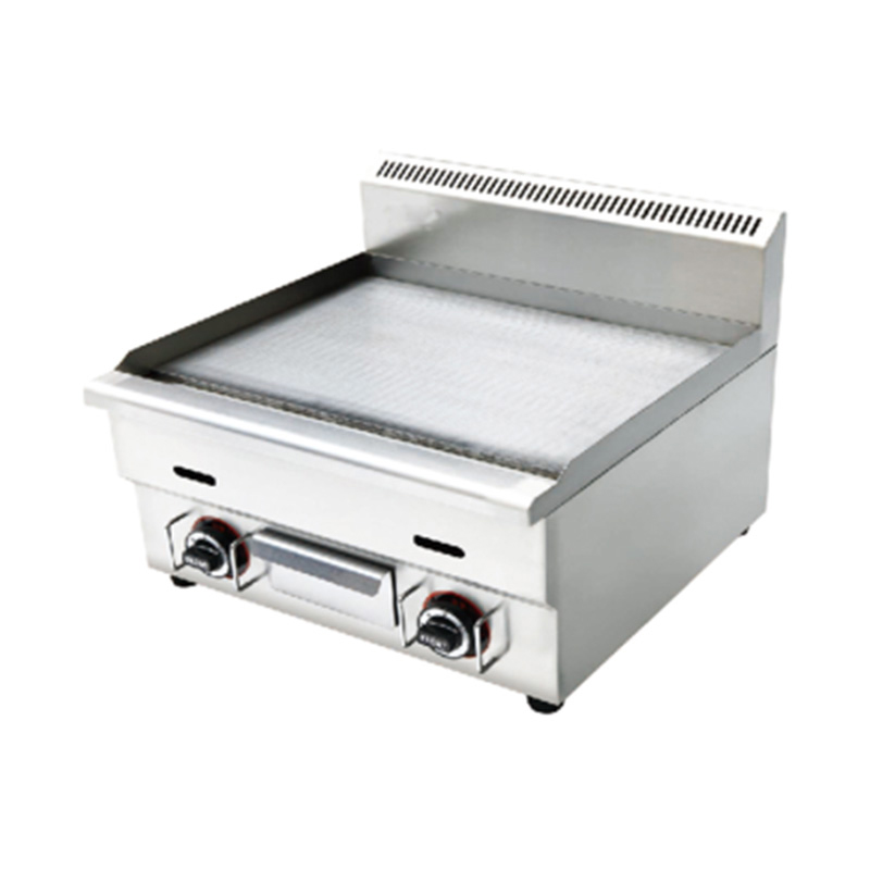 Gewerbliche Grillplatte aus Edelstahl mit Flachplattenmuster für Erdgas/LPG
