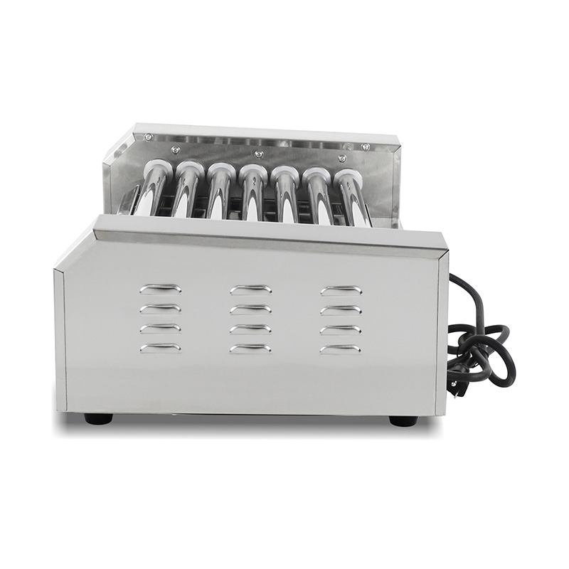 Elektrische Hot-Dog-Roller-Grillmaschine aus Edelstahl
