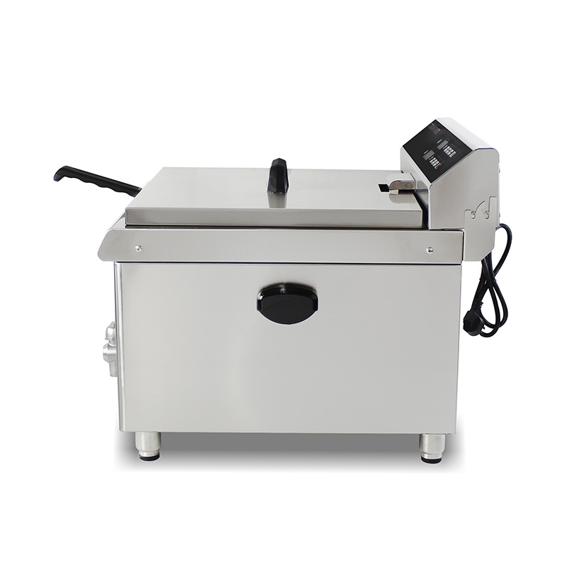Computer-Bedienfeld-Edelstahl-elektrische kommerzielle Arbeitsplatten-Fritteuse