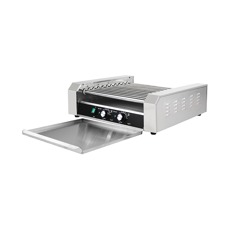 Elektrische Hot-Dog-Roller-Grillmaschine aus Edelstahl