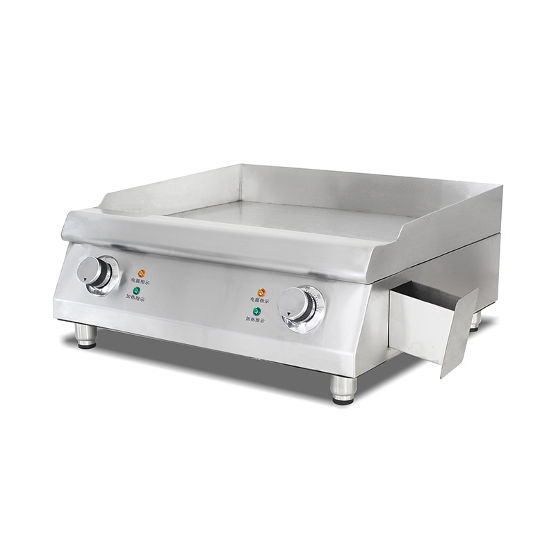 4,4 kW elektrische Grillplatte aus Edelstahl für gewerbliche Küchen