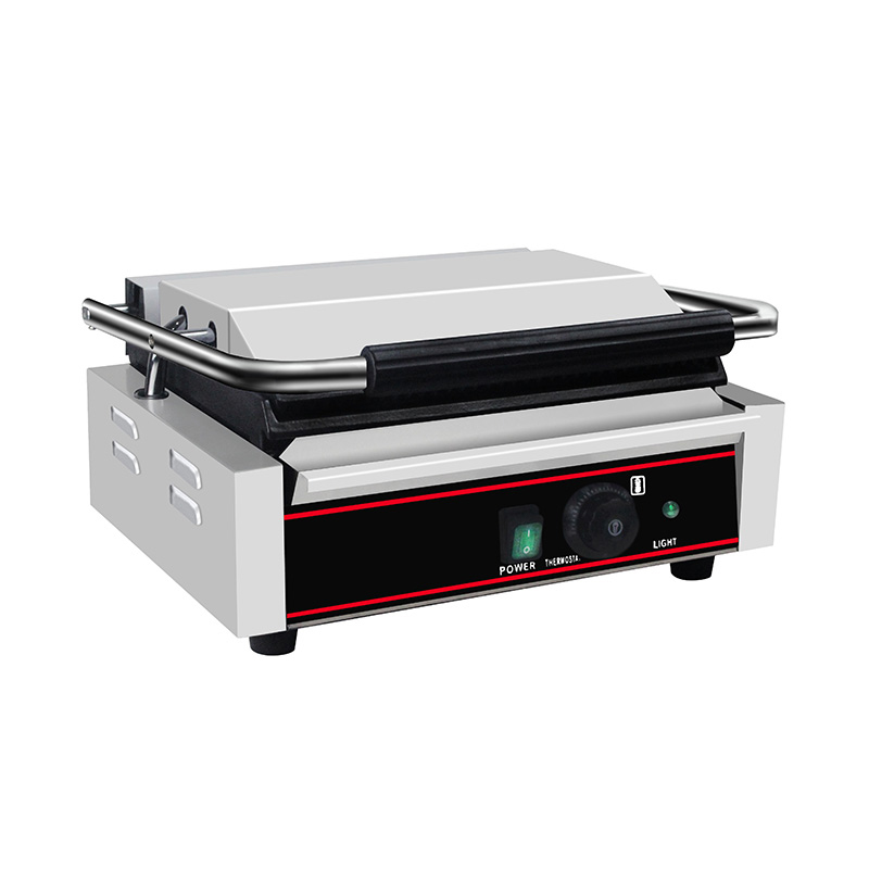 Kommerzielle elektrische Panini-Grill-Küchenmaschine aus Edelstahl