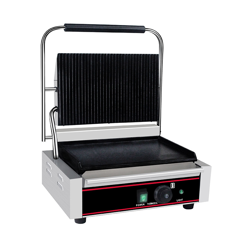 Kommerzielle elektrische Panini-Grill-Küchenmaschine aus Edelstahl