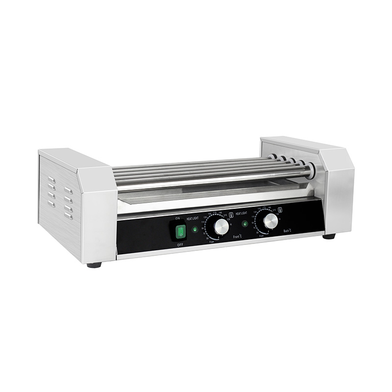 Elektrische Hot-Dog-Roller-Grillmaschine aus Edelstahl