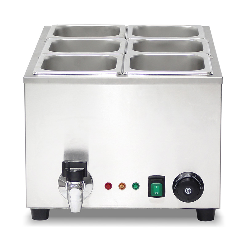 Kommerzielle elektrische Bain-Marie-Küchenmaschine aus Edelstahl mit Anti-Trocken-Schutzheizung
