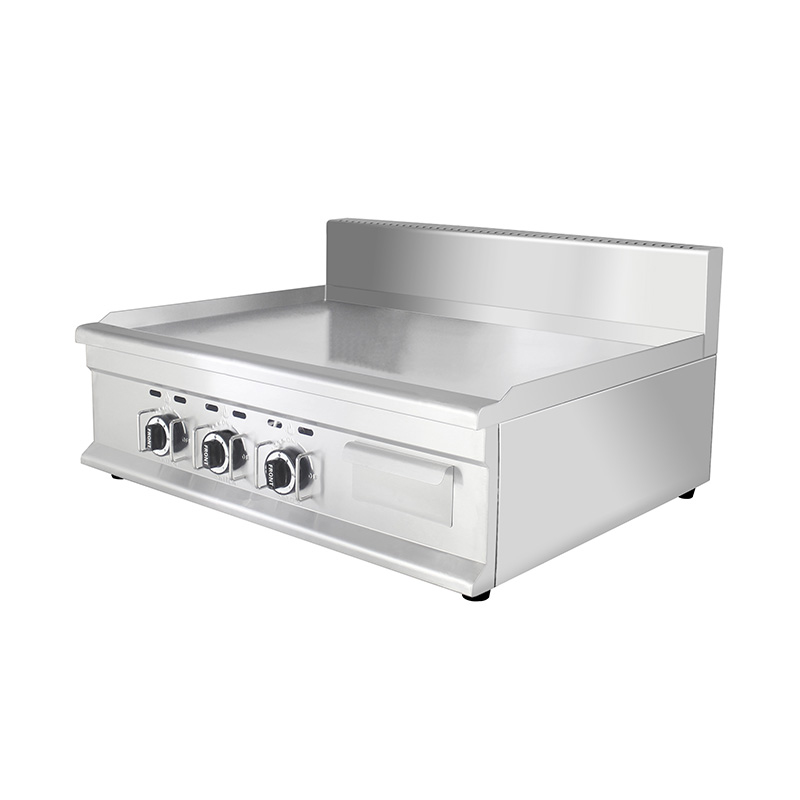 Gewerbliche Grillplatte aus Edelstahl mit Flachplattenmuster für Erdgas/LPG