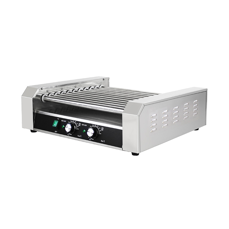 Elektrische Hot-Dog-Roller-Grillmaschine aus Edelstahl