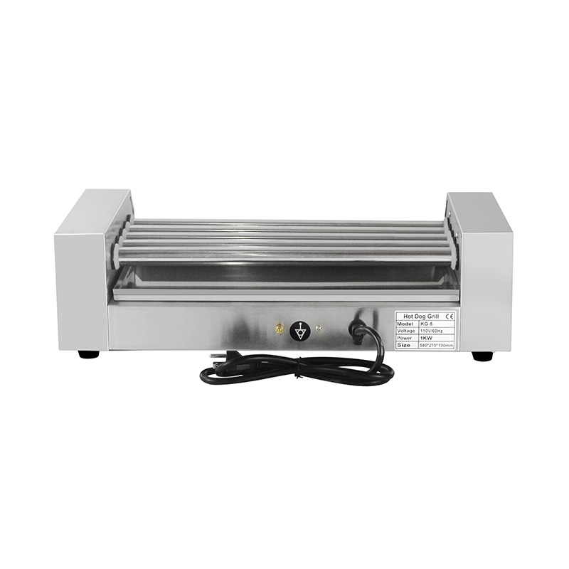 Elektrische Hot-Dog-Roller-Grillmaschine aus Edelstahl