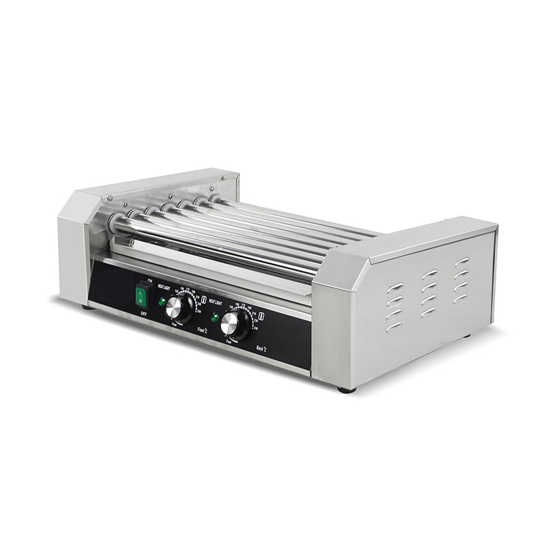 Elektrische Hot-Dog-Roller-Grillmaschine aus Edelstahl