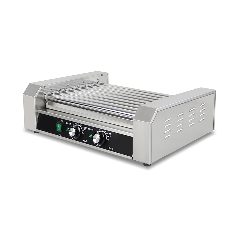 Elektrische Hot-Dog-Roller-Grillmaschine aus Edelstahl