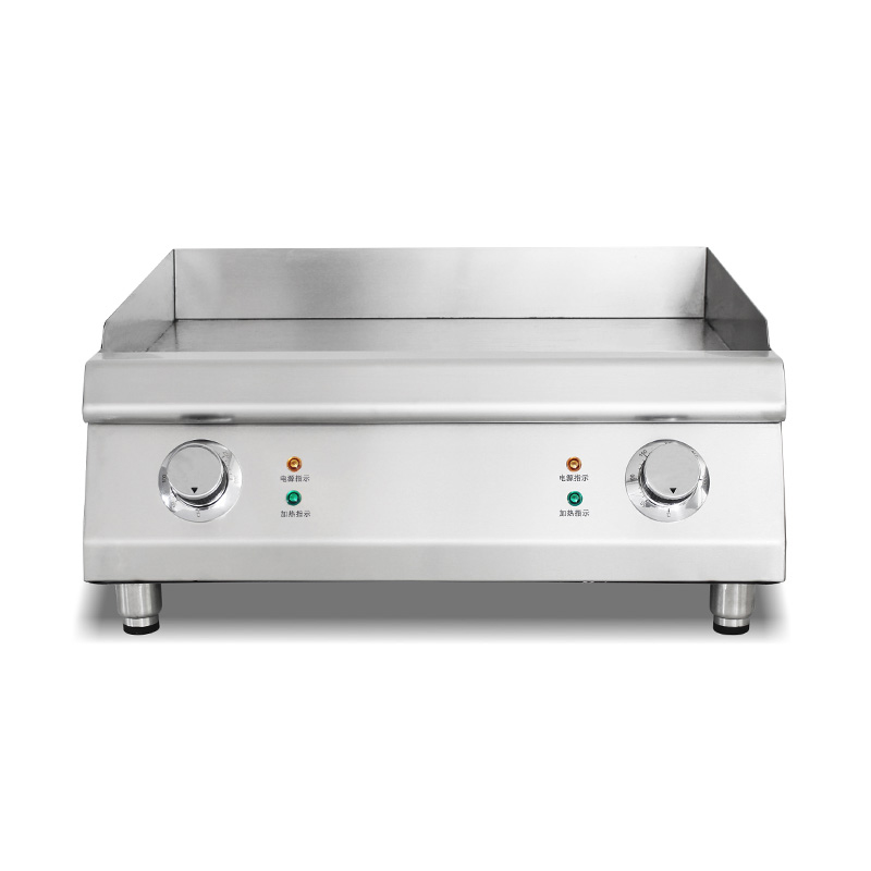 4,4 kW elektrische Grillplatte aus Edelstahl für gewerbliche Küchen