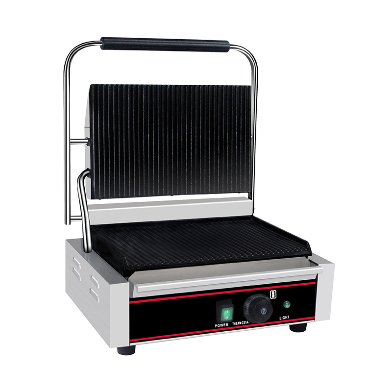 Kommerzielle elektrische Panini-Grill-Küchenmaschine aus Edelstahl