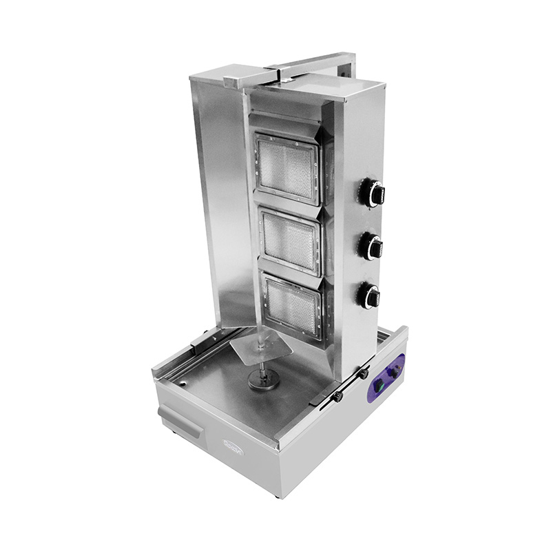 Kommerzielle Erdgas-/LPG-Shawarma-Grill-Küchenmaschine aus Edelstahl