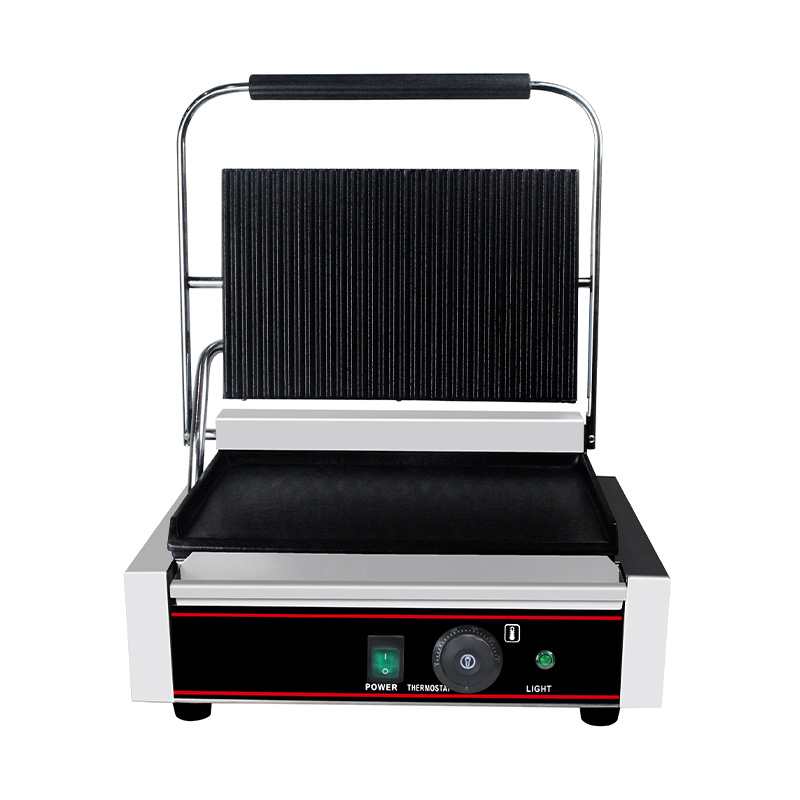 Kommerzielle elektrische Panini-Grill-Küchenmaschine aus Edelstahl