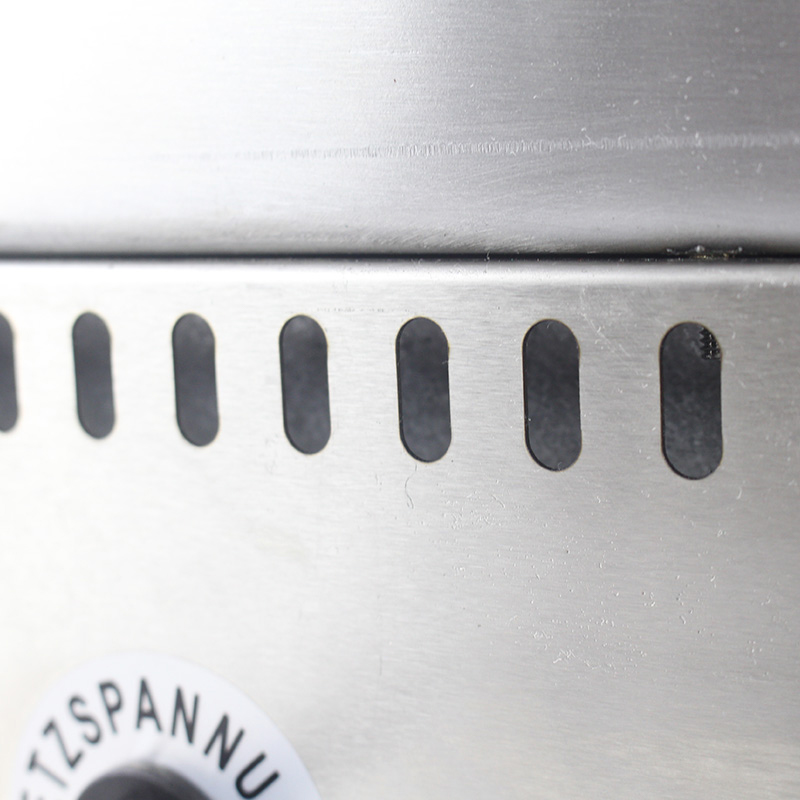 Elektrische Grillplatte für gewerbliche Küchen aus Edelstahl