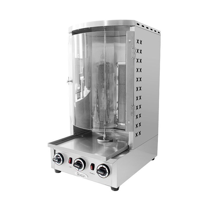 Kommerzielle Erdgas-/LPG-Shawarma-Grill-Küchenmaschine aus Edelstahl