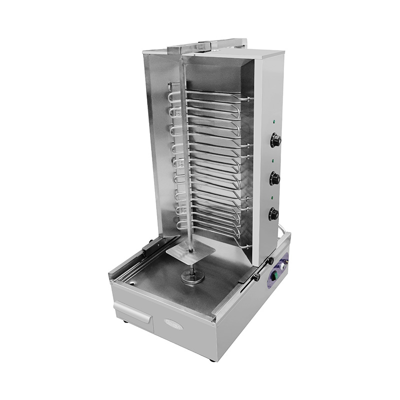 Kommerzielle elektrische Shawarma-Grill-Küchenmaschine aus Edelstahl