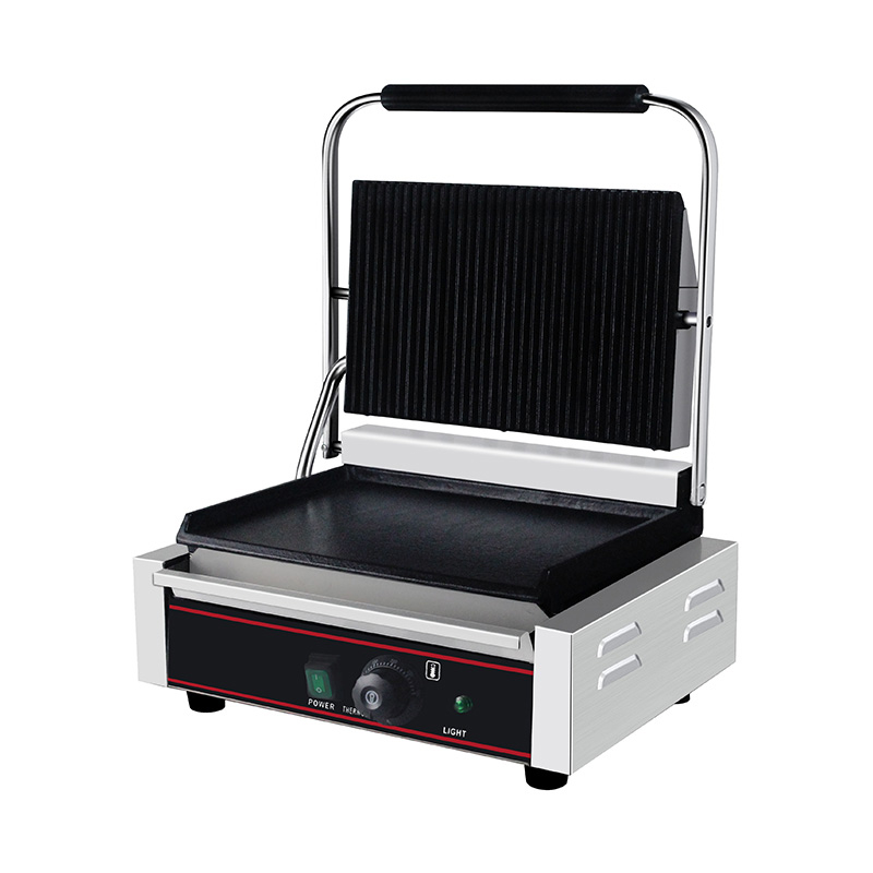 Kommerzielle elektrische Panini-Grill-Küchenmaschine aus Edelstahl