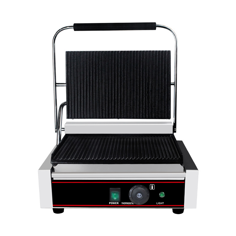 Kommerzielle elektrische Panini-Grill-Küchenmaschine aus Edelstahl