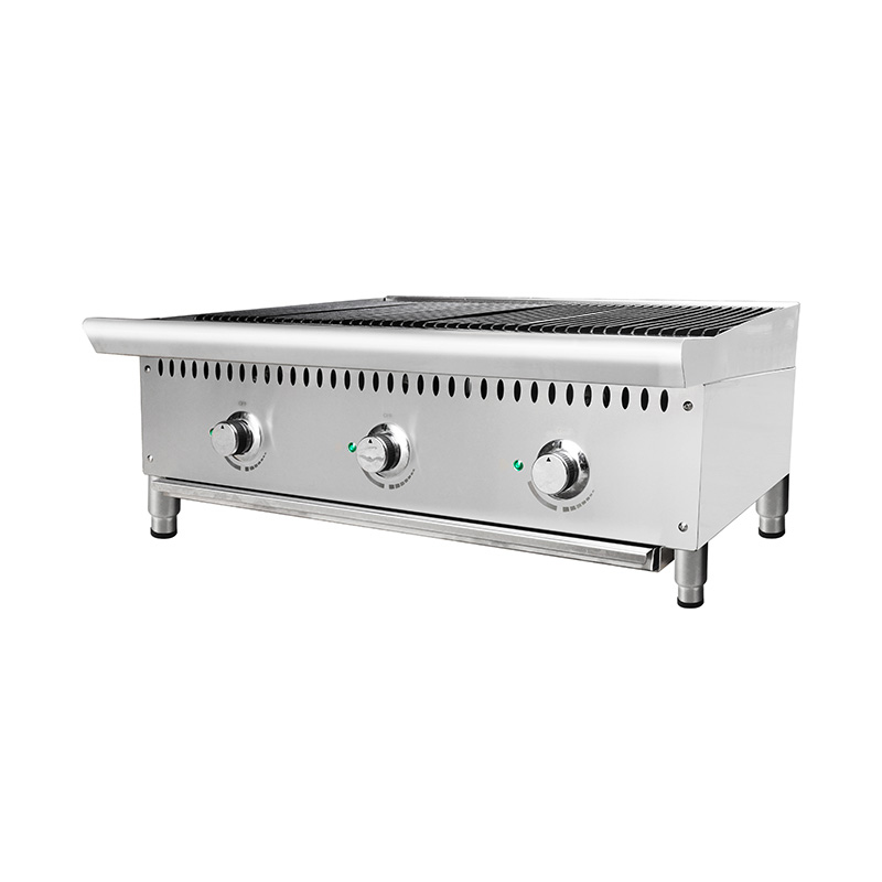 Erdgas-/LPG-Lavasteingrill mit Brennern, Outdoor-/Indoor-Küchenmaschine
