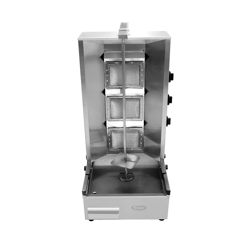 Kommerzielle Erdgas-/LPG-Shawarma-Grill-Küchenmaschine aus Edelstahl