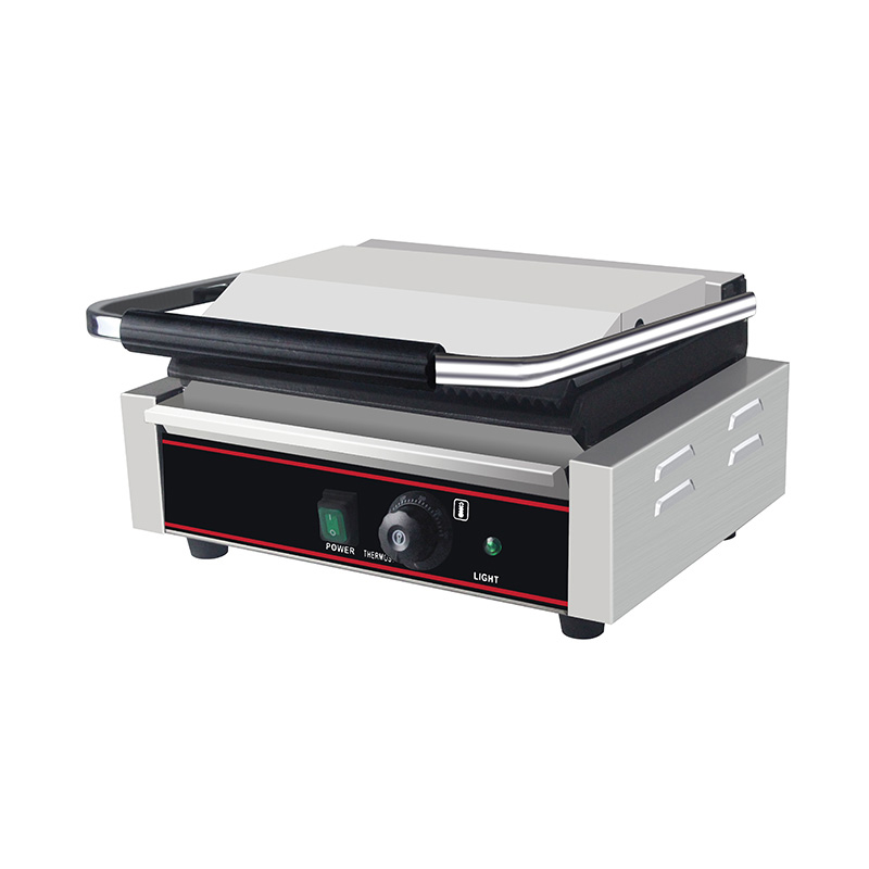 Kommerzielle elektrische Panini-Grill-Küchenmaschine aus Edelstahl