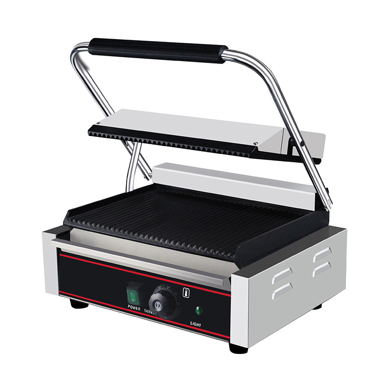 Kommerzielle elektrische Panini-Grill-Küchenmaschine aus Edelstahl
