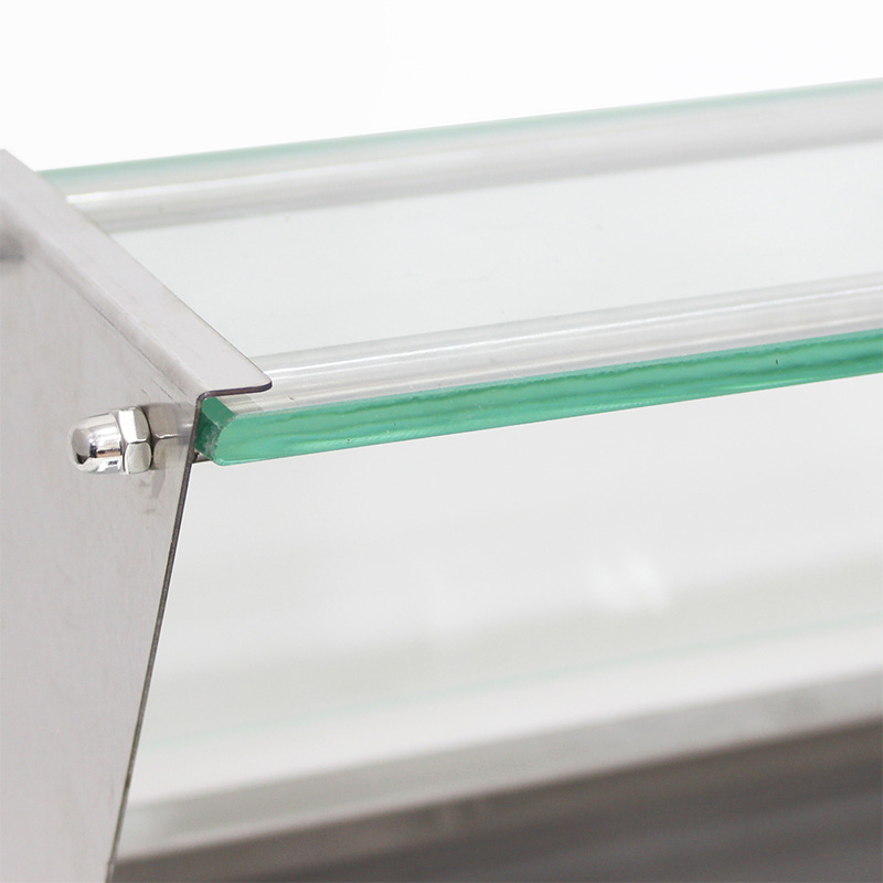 Kommerzielle elektrische Bain-Marie-Maschine aus Edelstahl mit Niesschutz aus gehärtetem Glas