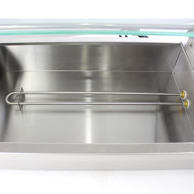Kommerzielle elektrische Bain-Marie-Maschine aus Edelstahl mit Niesschutz aus gehärtetem Glas