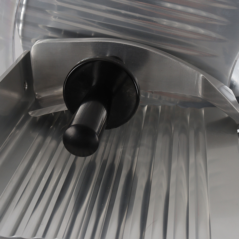 Gewerbliche Restaurant-Fleischschneidemaschine aus Druckguss-Aluminiumlegierung und Gehäuse aus lackiertem Edelstahl