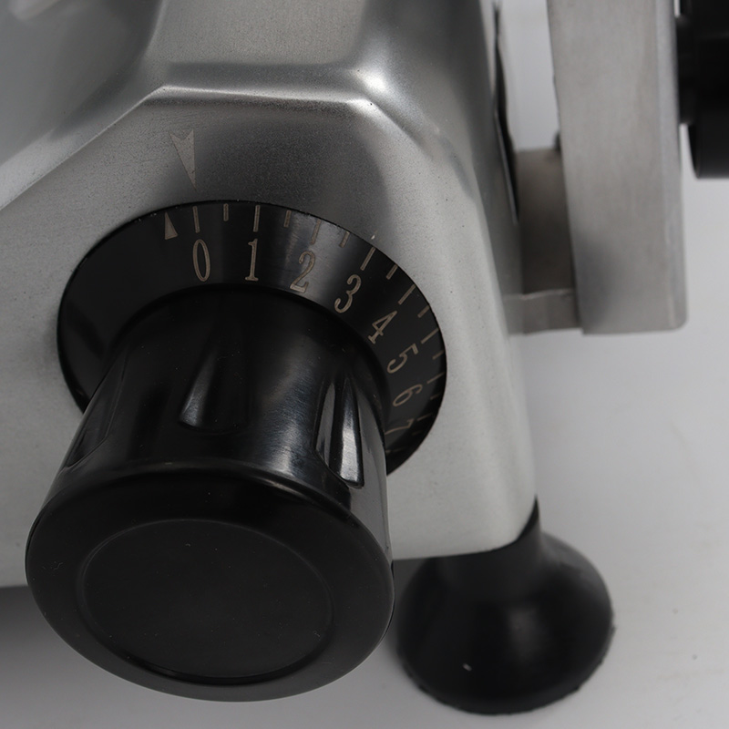 Kommerzielle Restaurant-Fleischschneidemaschine aus Aluminium-Magnesium-Legierung und eloxiertem Edelstahl