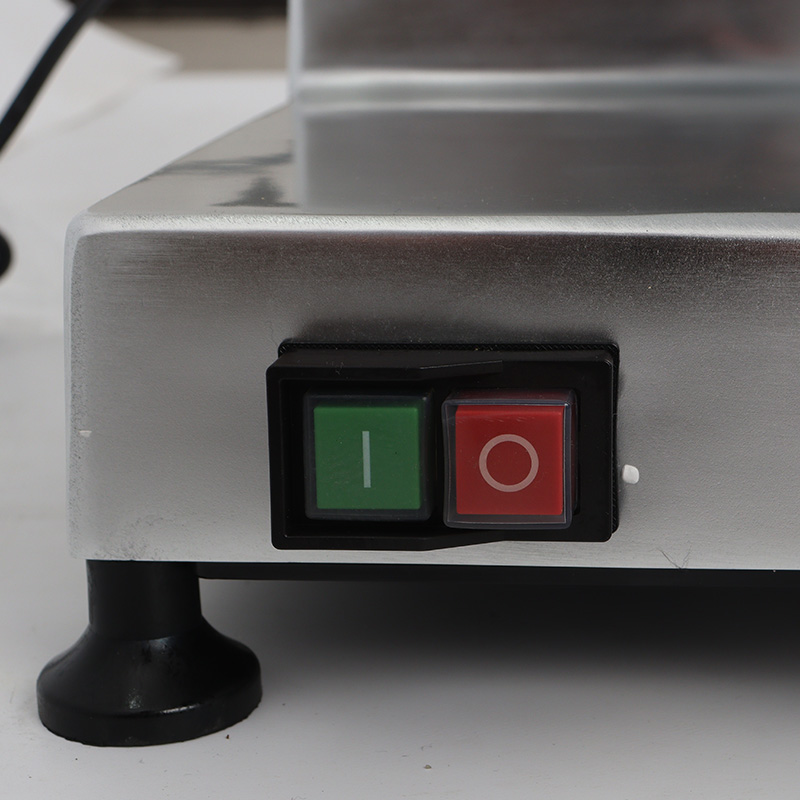 Kommerzielle Restaurant-Fleischschneidemaschine aus Aluminium-Magnesium-Legierung und eloxiertem Edelstahl