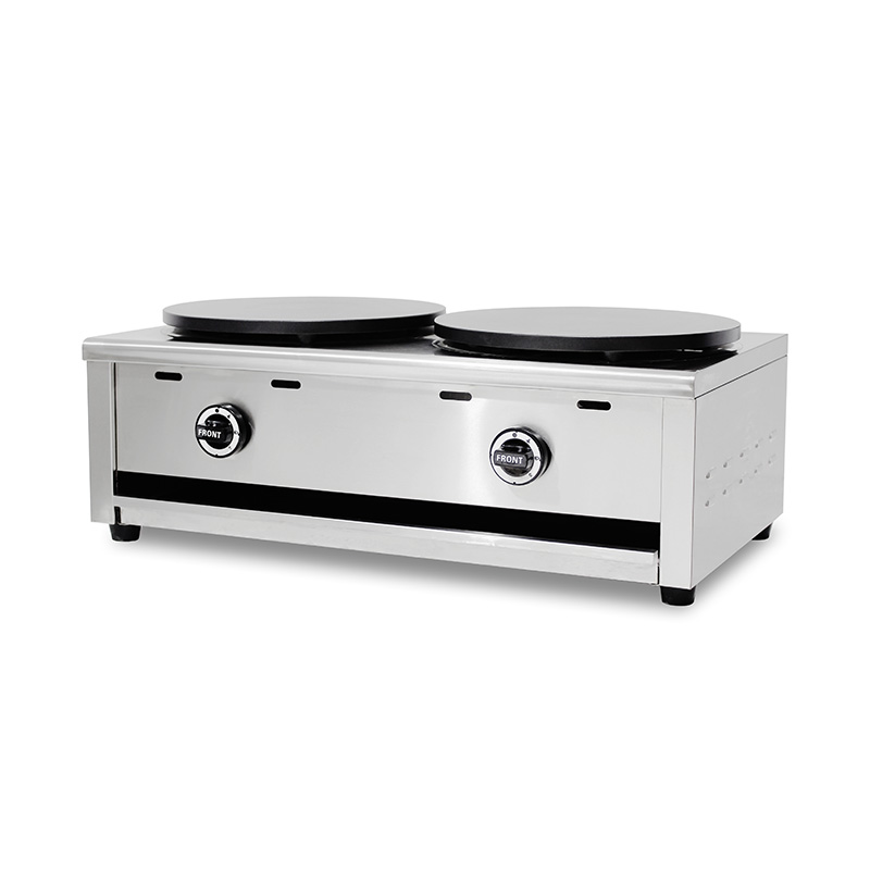 Edelstahl-Teflonbeschichtete Erdgas-/LPG-Crêpe-Maschine