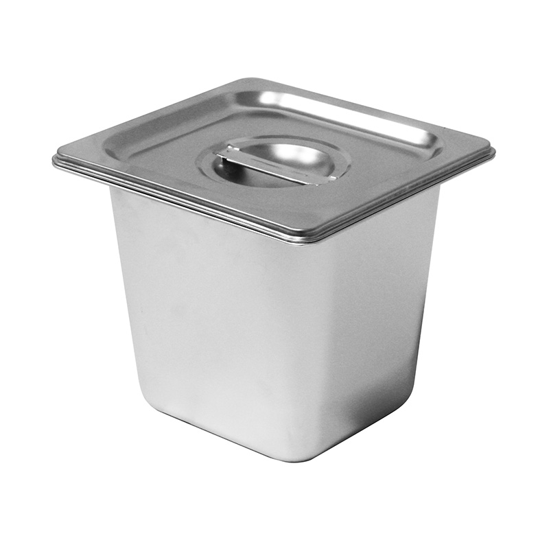 GN-Behälter/Pfanne aus Edelstahl für gewerbliche Küchen