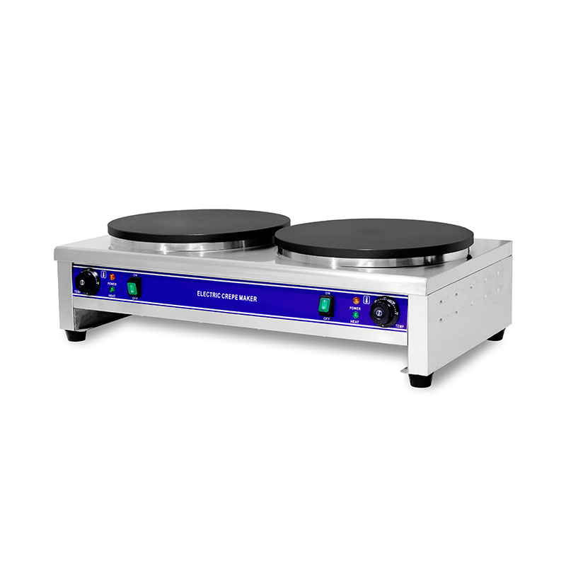 Elektrische Crêpes-Maschine aus Edelstahl mit Teflonbeschichtung