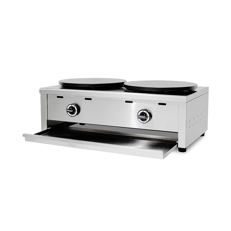 Edelstahl-Teflonbeschichtete Erdgas-/LPG-Crêpe-Maschine