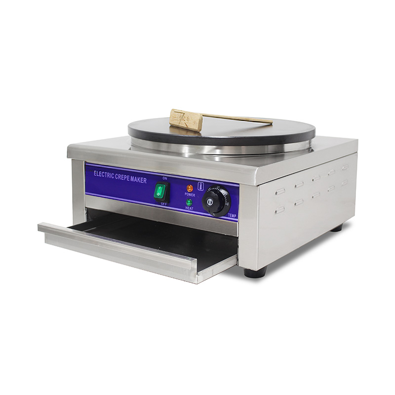 Elektrische Crêpes-Maschine aus Edelstahl mit Teflonbeschichtung