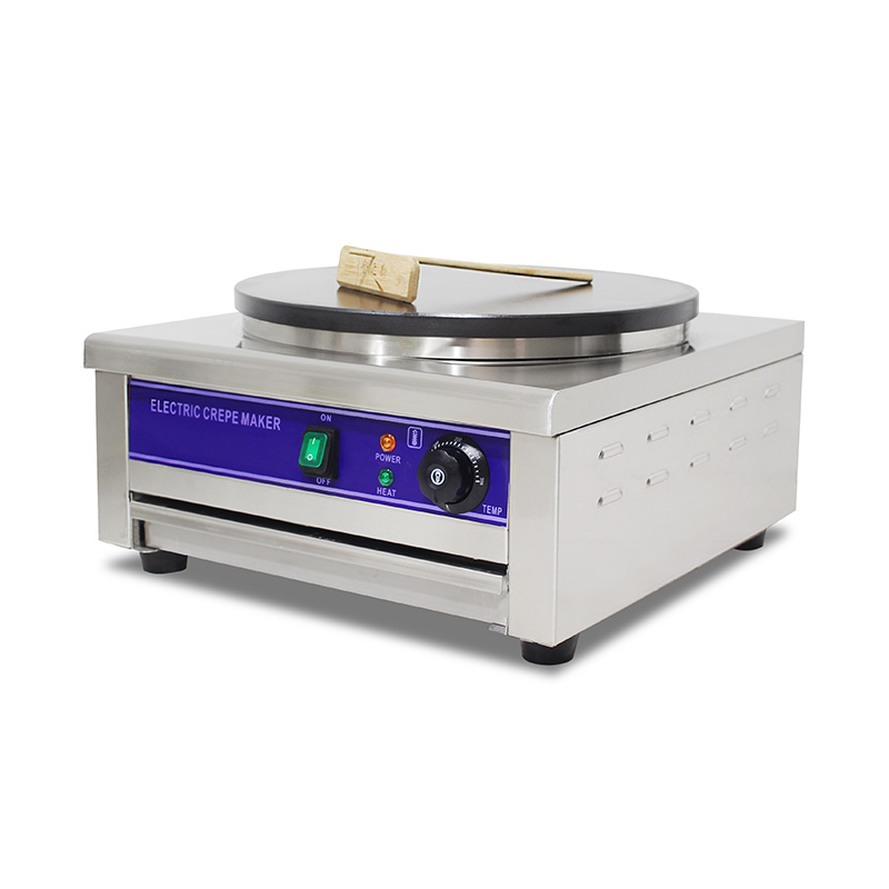 Elektrische Crêpes-Maschine aus Edelstahl mit Teflonbeschichtung