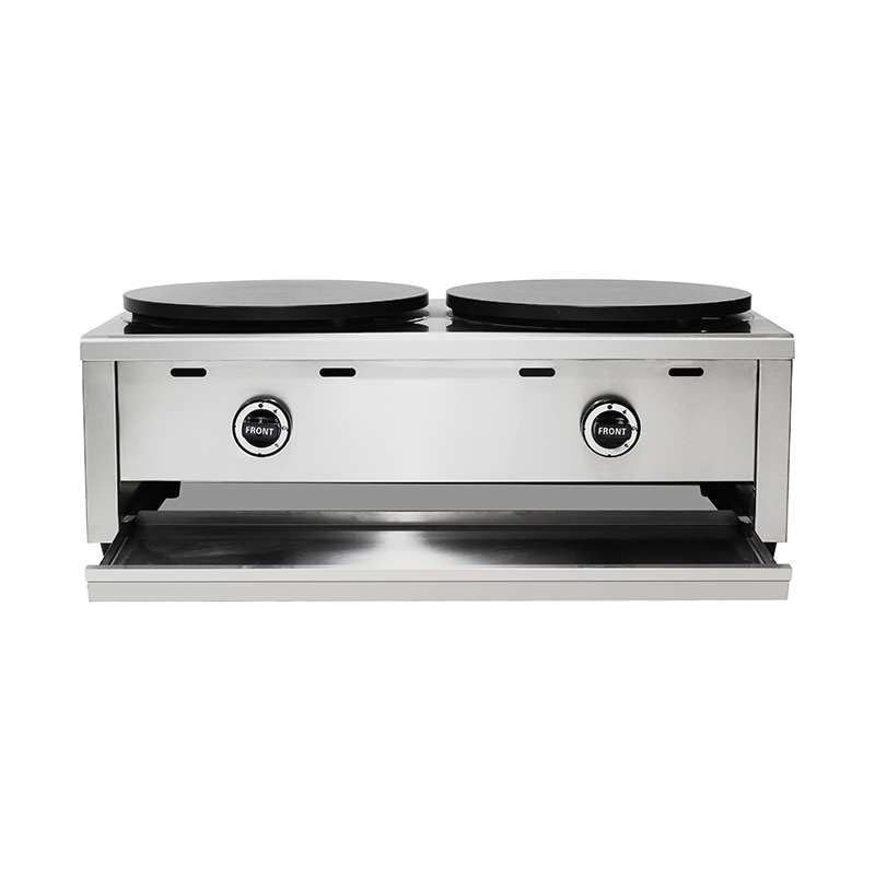 Edelstahl-Teflonbeschichtete Erdgas-/LPG-Crêpe-Maschine