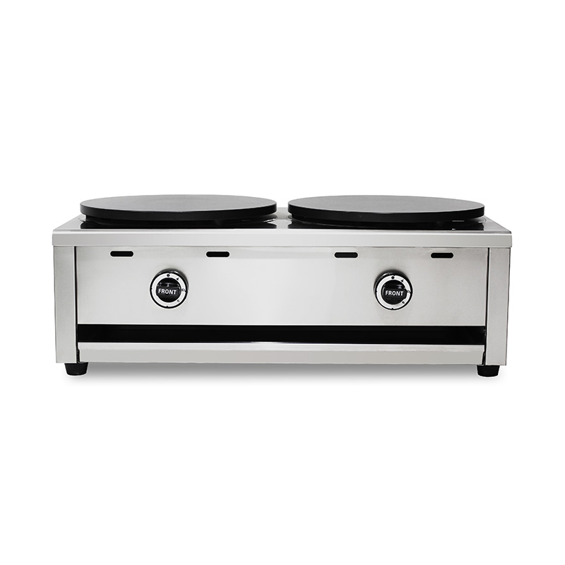 Edelstahl-Teflonbeschichtete Erdgas-/LPG-Crêpe-Maschine
