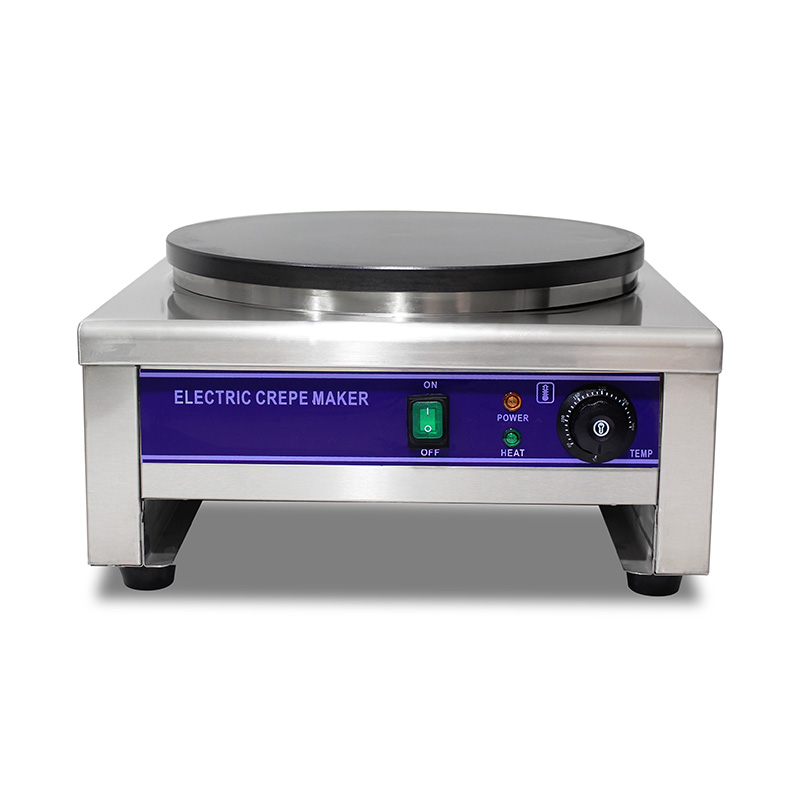 Elektrische Crêpes-Maschine aus Edelstahl mit Teflonbeschichtung