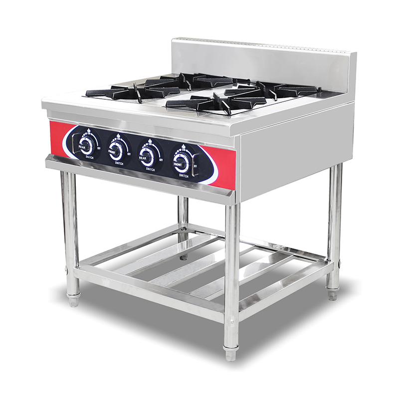 Erdgas-/LPG-Herdmaschine aus Edelstahl für gewerbliche Küchen